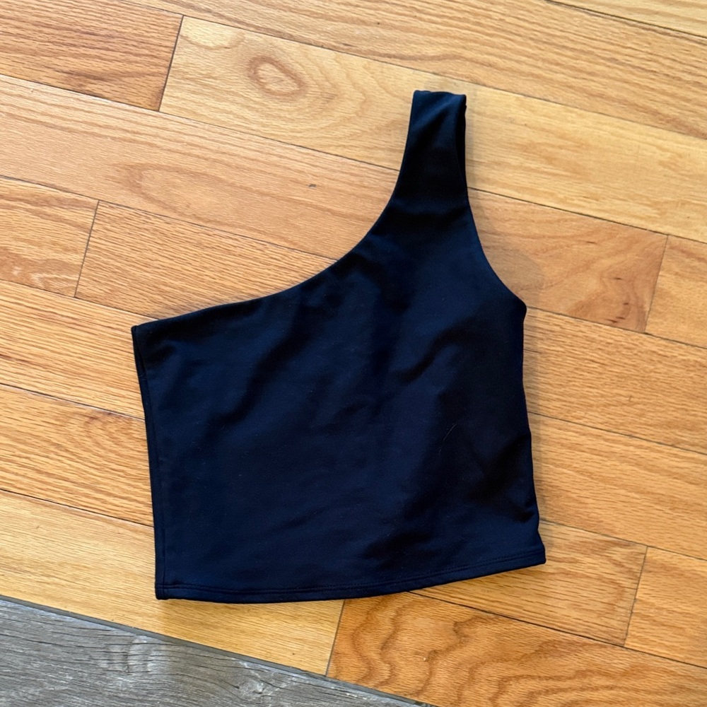 Abercrombie & Fitch Black Asymmetrical Tank Top